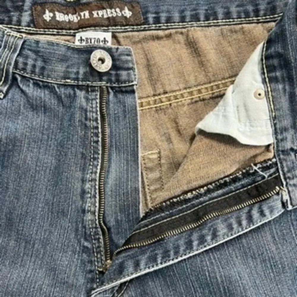 Brooklyn Xpress Mens Blue Denim Jeans‎ Size W36 L34 BX70 Collection